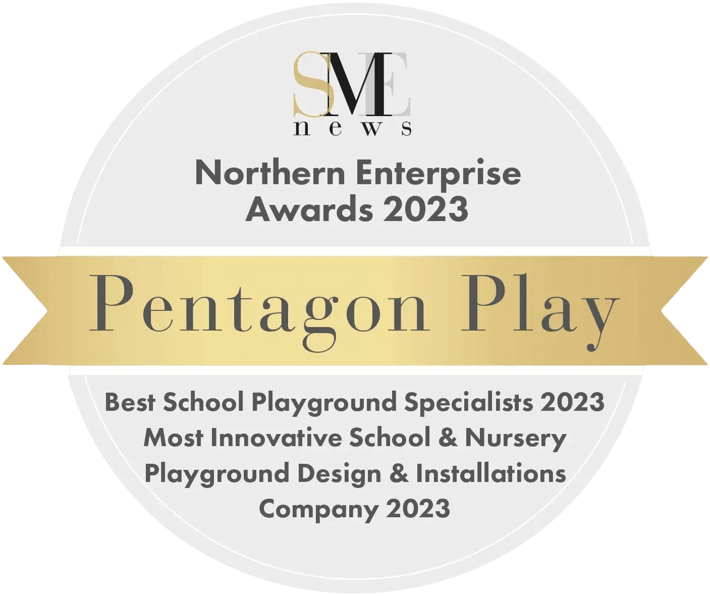 award won by Pentagon Play for Most Innovative School and Nursery Playground Design & Installations Company 2023